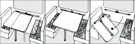 Table rail fitting kit
