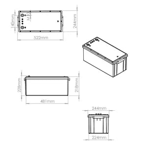 Roamer 320 SMART 4 12.8V 300AH 450A LIFEPO4