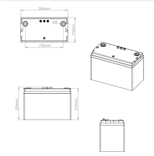 Roamer 105 SMART 4 12.8V 105AH 150A LIFEPO4