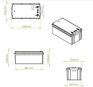 Roamer 460 SMART 4 12.8V 460AH 300A LIFEPO4