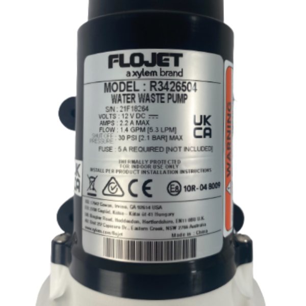 FLOJET 12V 30PSI AUTOMATIC SELF-PRIMING WATER PUMP FOR TRUMA SYSTEMS CAMPERVAN