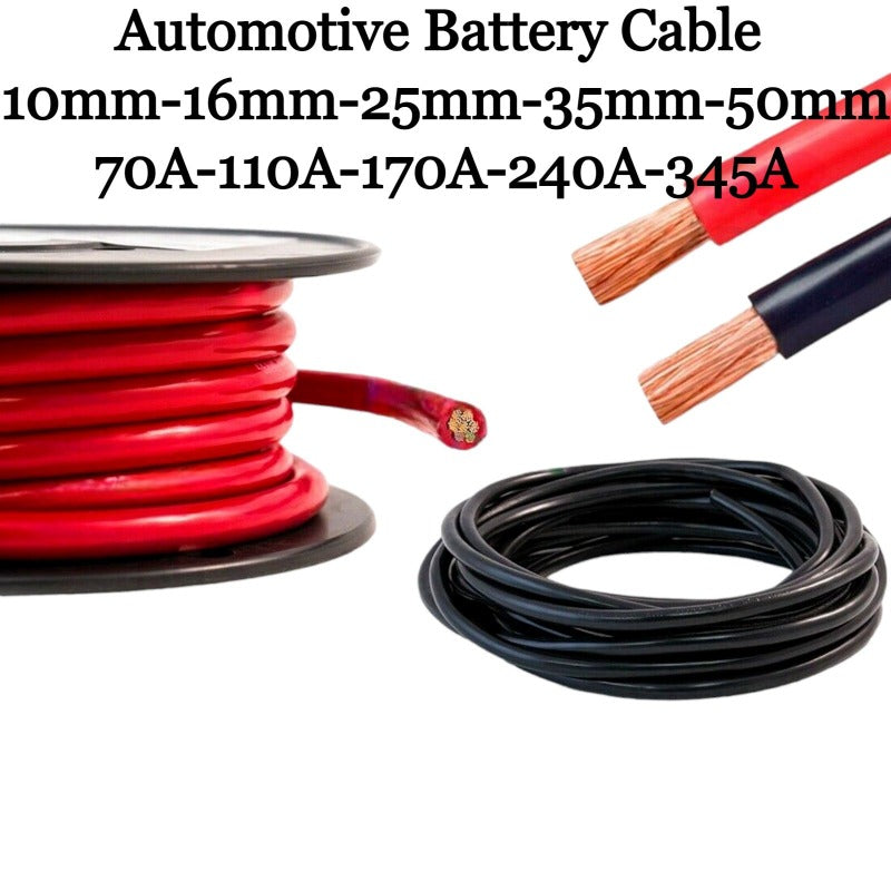 Hi-Flex Battery Cable 10mm² - 50mm² PVC Heavy Duty Welding Wire Starter Inverter