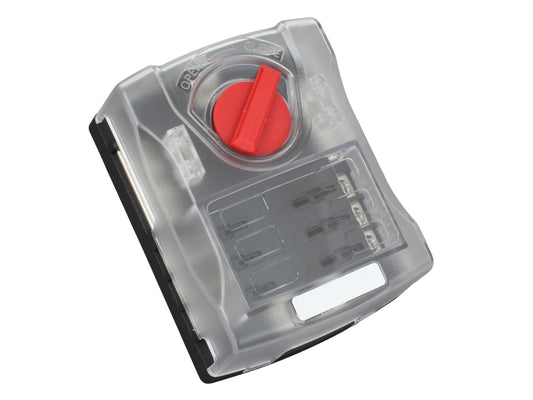 Fuse Box With Positive & Negative Busbars - 6 Way