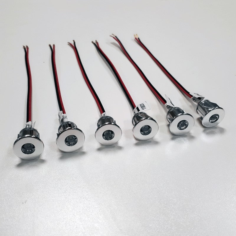 Dimatec Recessed Micro LED Spotlight - Warm White or Blue or Cold White