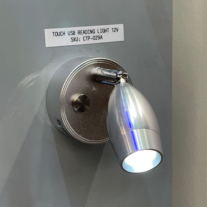 12V LED Interior Spot Reading Light Touch Switch USB