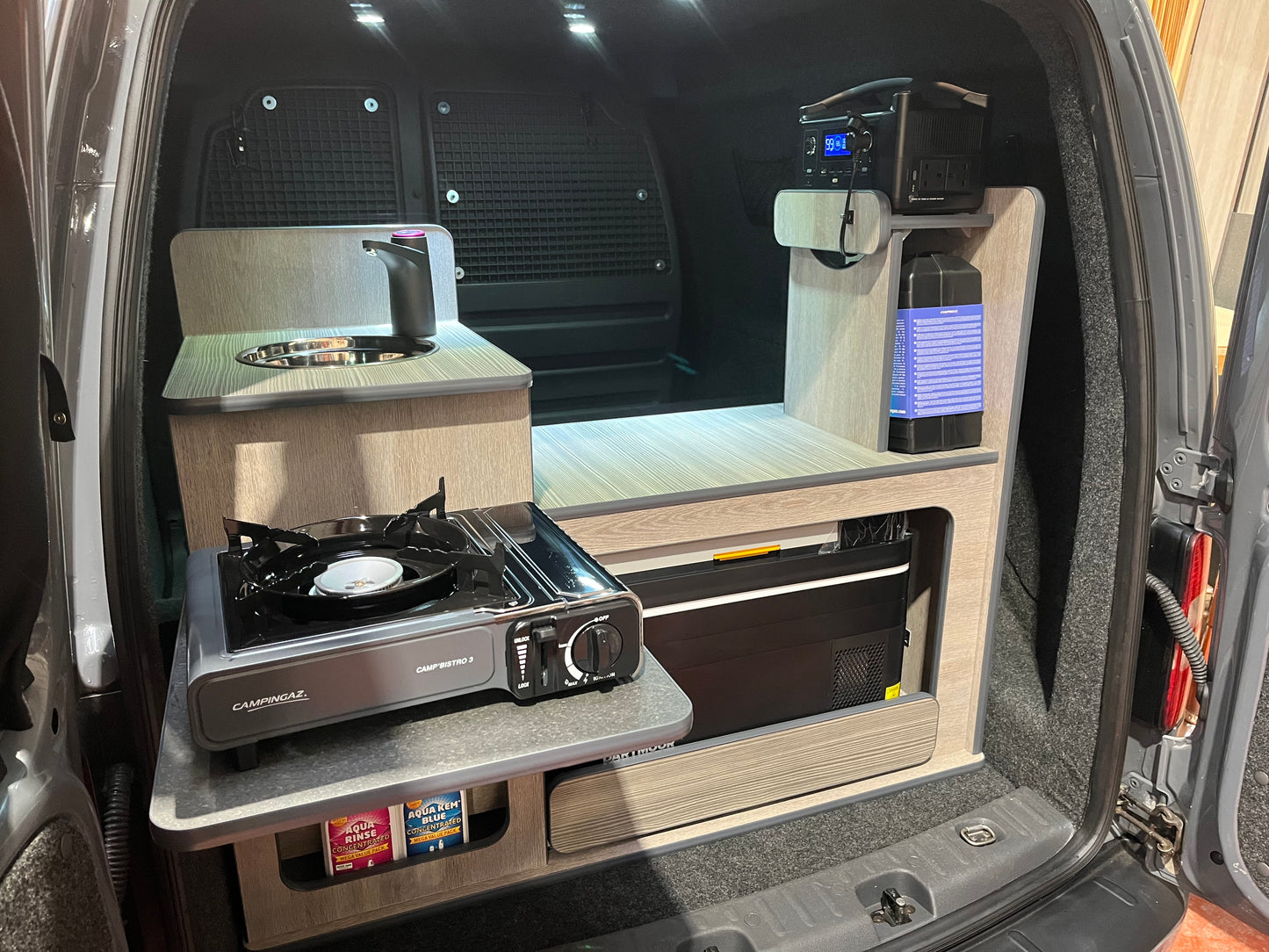 Campervan 5 in 1 Kitchen Pod Fridge, Stove, Sink, Power, Storage Van Conversion unit