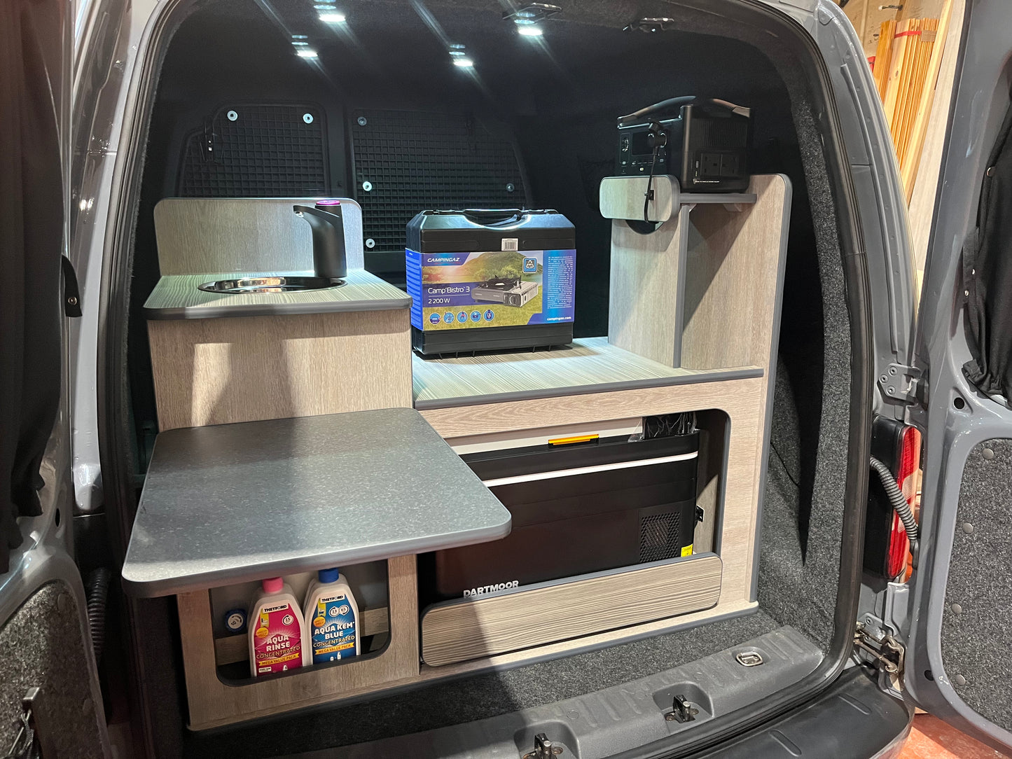 Campervan 5 in 1 Kitchen Pod Fridge, Stove, Sink, Power, Storage Van Conversion unit