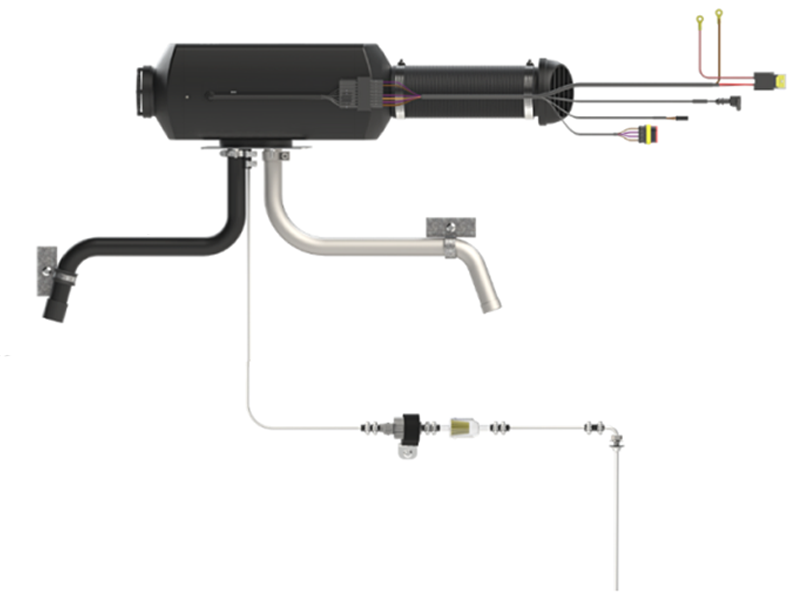 Yilkar Air Diesel Heater – YH2 Standard kit Full Kit