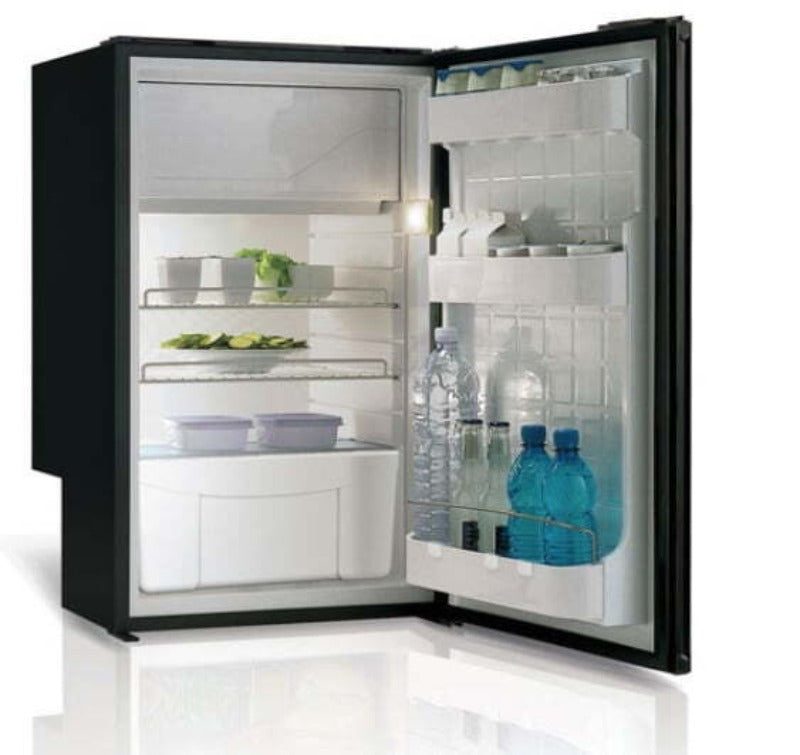 VitriFrigo C90i 90 litre Fridge Black 12/24v Chrome Lock Catch