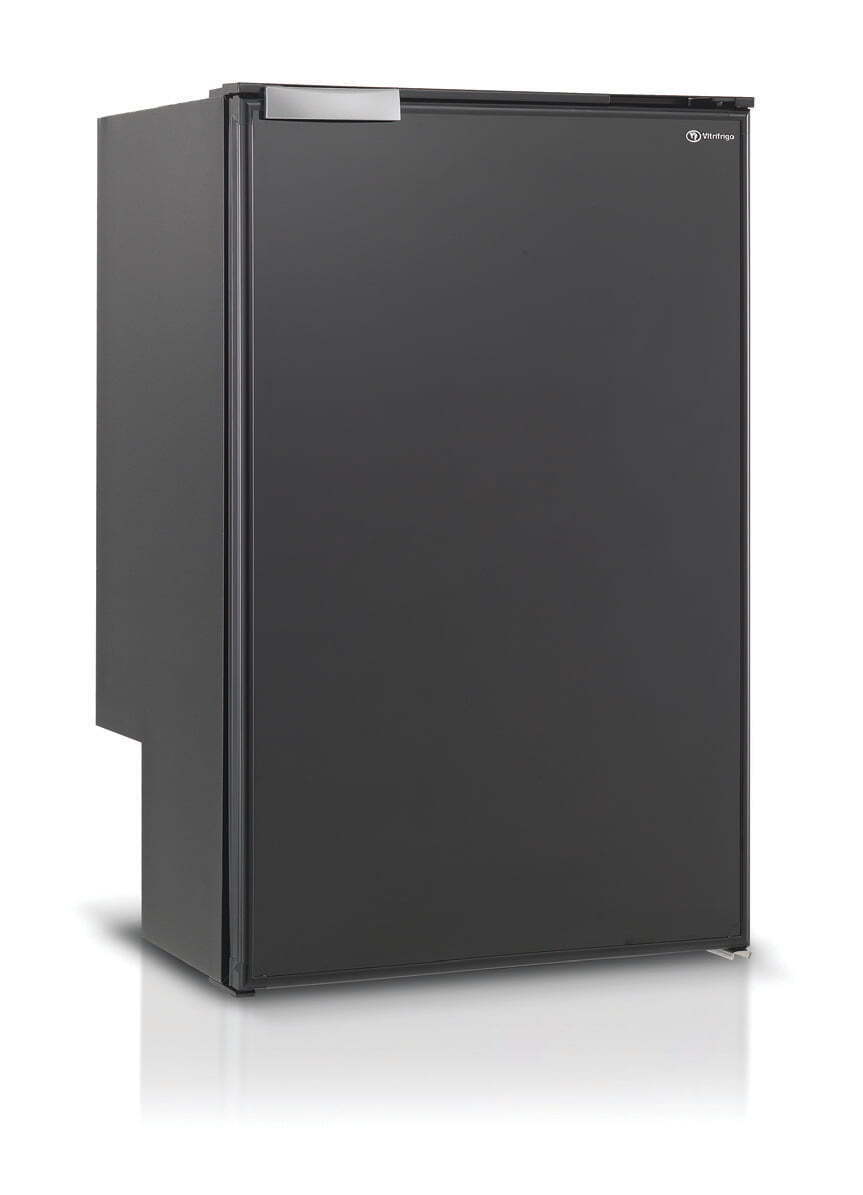 VitriFrigo C90i 90 litre Fridge Black 12/24v Chrome Lock Catch