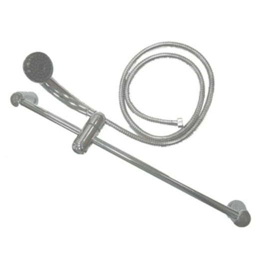 Caravan Motorhome chrome effect shower hose and riser set