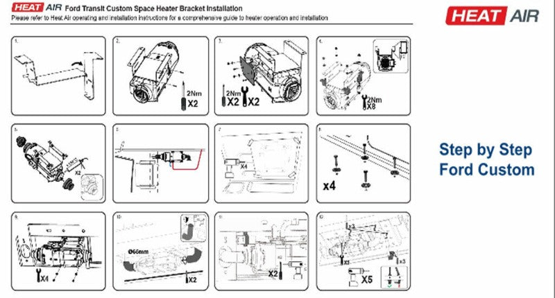 Whale Heat Air Underfloor Space Heater 3kw Gas Only Campervan Motorhome kit