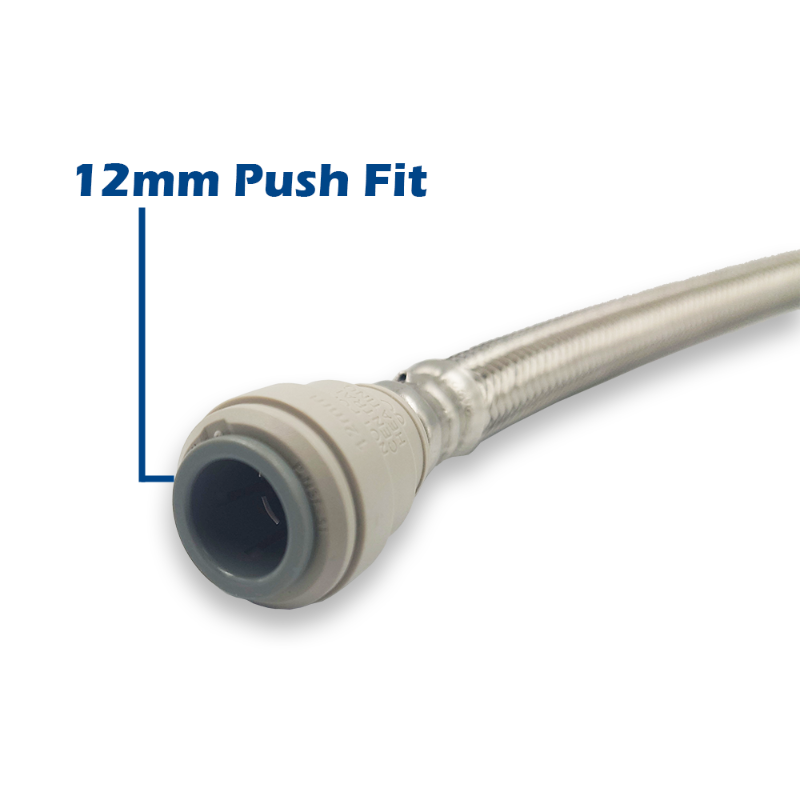 John Guest 12mm Push Fit x M10 Monobloc Tap Hose Kit