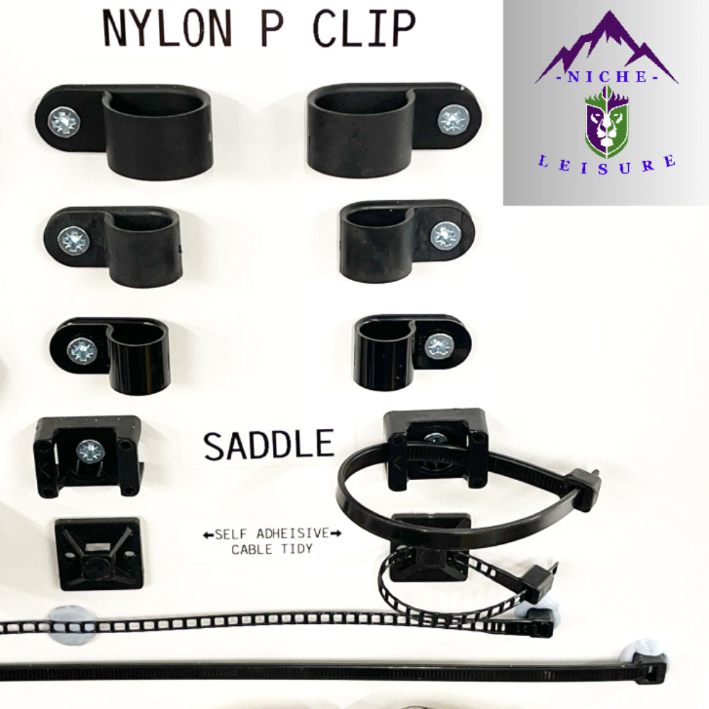 Pipe and cable clips and fixings