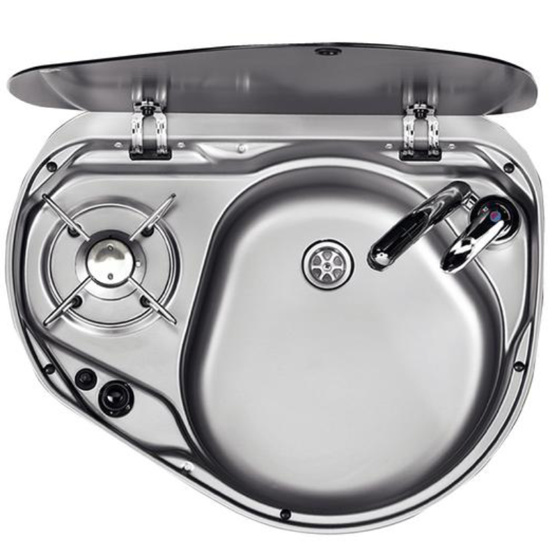 Smev MO8821RM Hob & Sink Left or Right sink